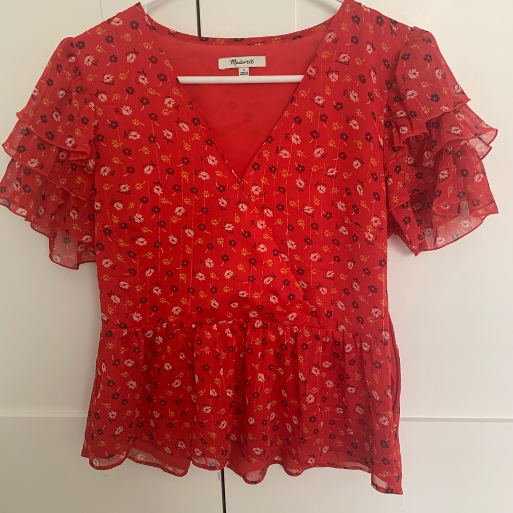 Madewell ditsy floral blouse